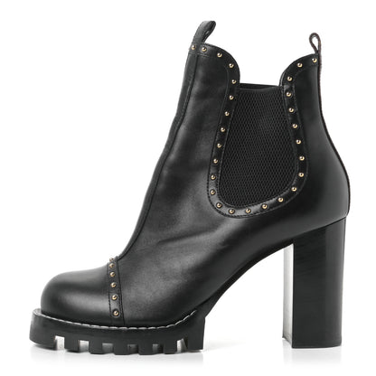 Louis Vuitton Calfskin Rockabilly Chelsea Ankle Boots 41 Black 1 of 6