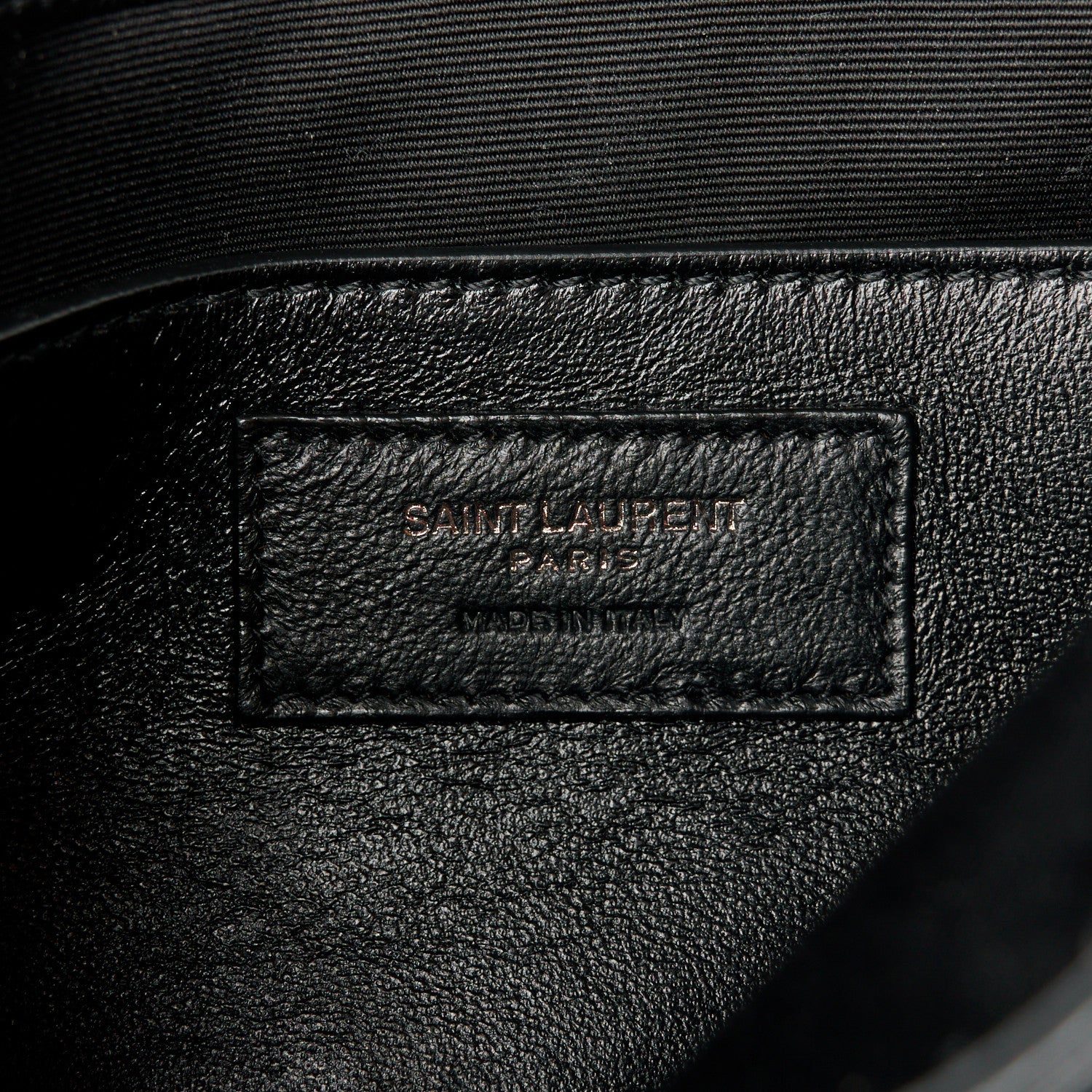 Saint Laurent Crinkled Calfskin Matelasse Monogram Baby Niki Chain Satchel Black 7 of 11