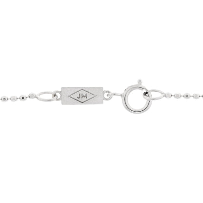 Jennifer Meyer 18K White Gold Diamond Good Luck Pendant Necklace 5 of 5