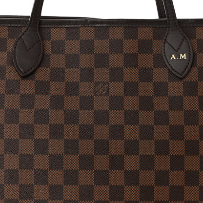 Louis Vuitton Damier Ebene Neo Neverfull MM Rose Ballerine 9 of 16