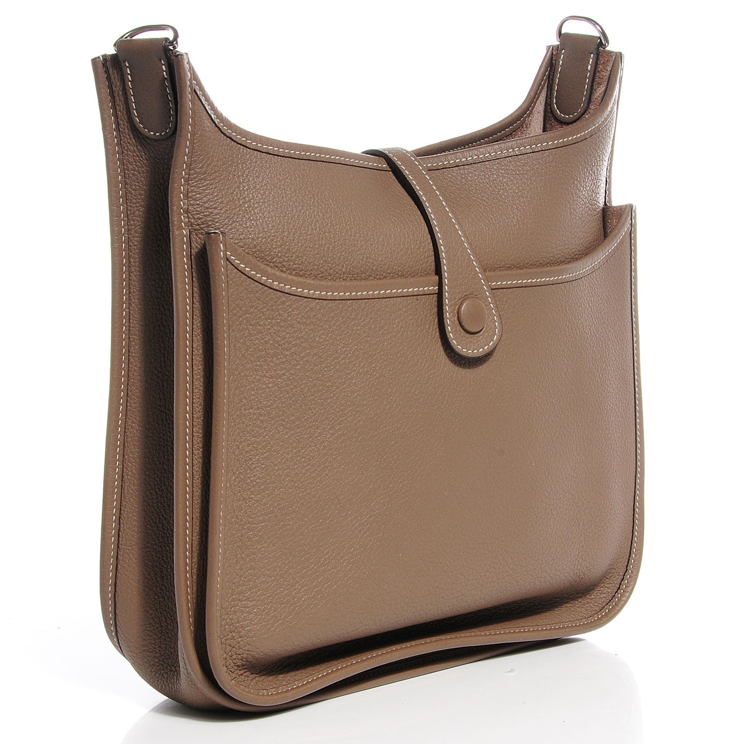 Hermes Taurillon Clemence Evelyne II PM Etoupe 9 of 17