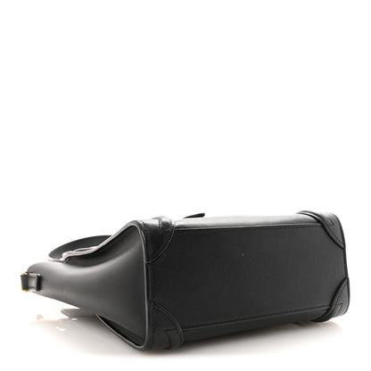 Celine Smooth Calfskin Nano Luggage Black 4 of 9