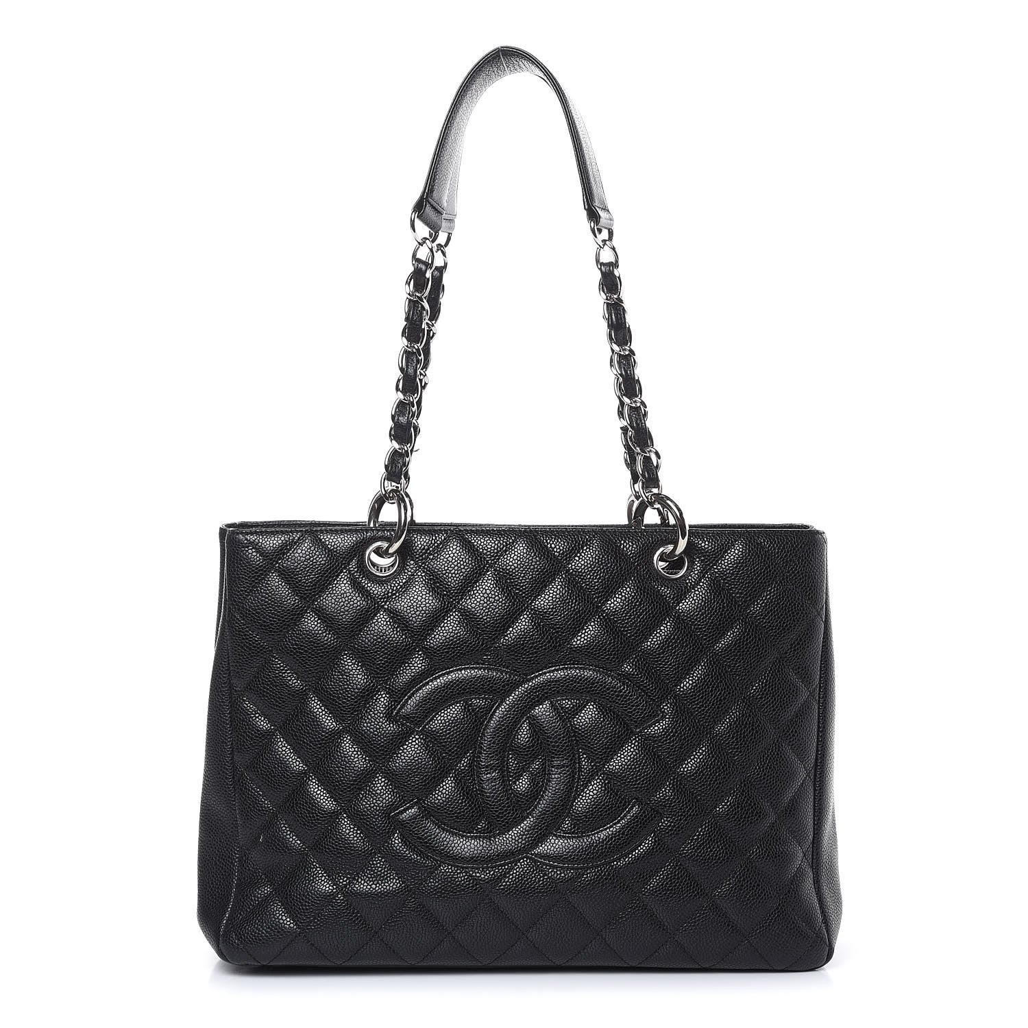 Chanel Caviar Quilted Grand Shopping Tote GST Black 1 of 17