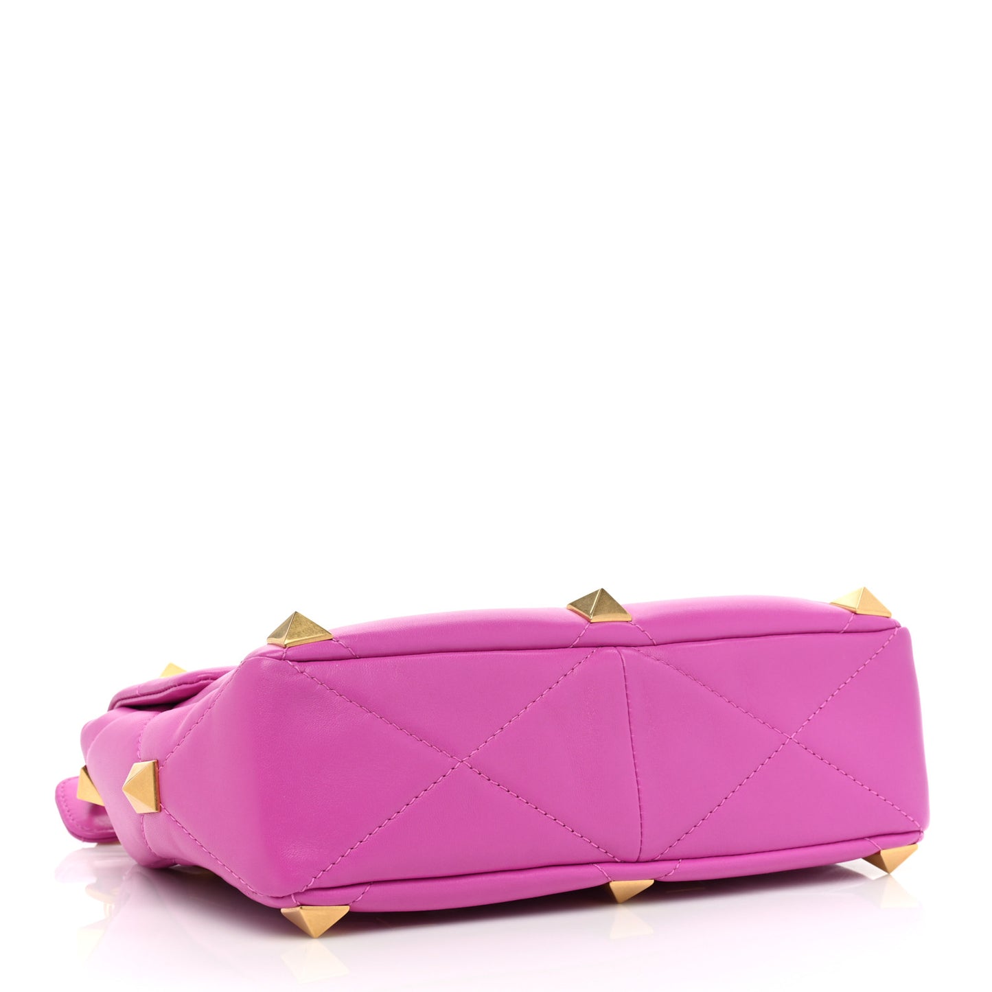 Nappa Large Roman Stud Shoulder Bag Radiant Orchid