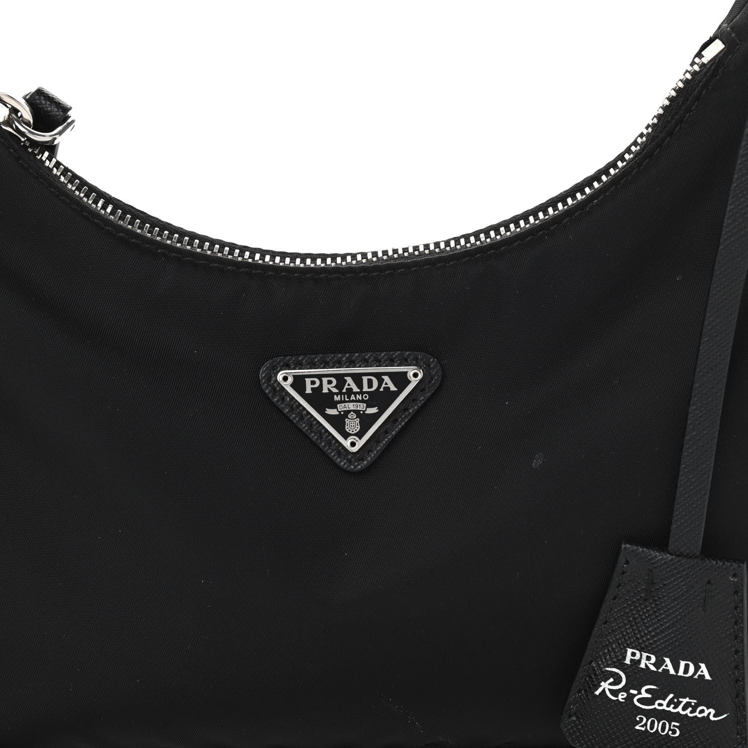 Prada Nylon Re-Edition 2005 Shoulder Bag Black 7 of 12