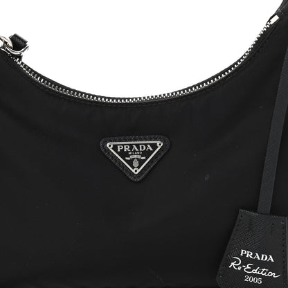 Prada Nylon Re-Edition 2005 Shoulder Bag Black 7 of 12