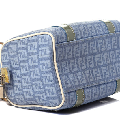 Fendi Zucchino Patent Mini Forever Boston Celeste Grigio Lunai Multicolor 8 of 11
