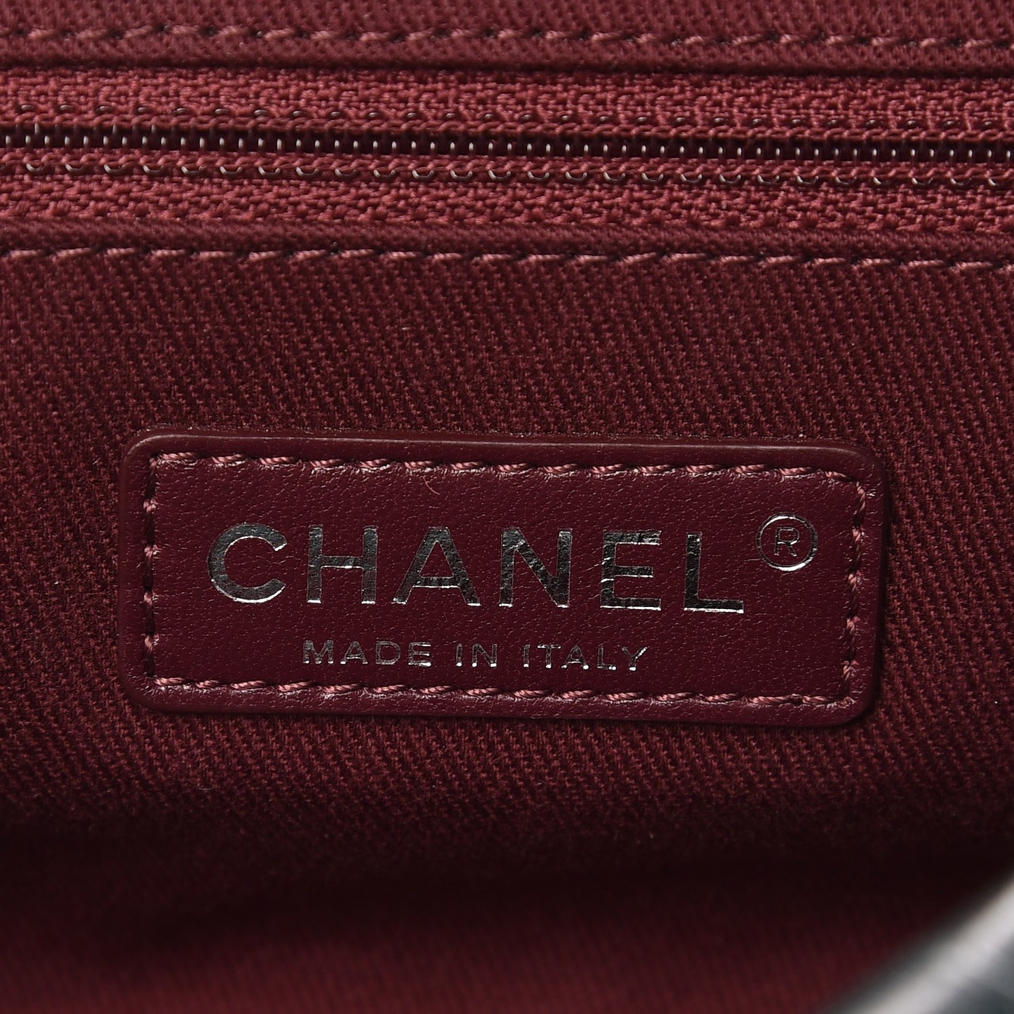Glazed Calfskin Quilted Medium Duo Color Flap Dark Green