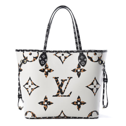 Louis Vuitton Monogram Giant Jungle Neverfull MM Ivory 1 of 10