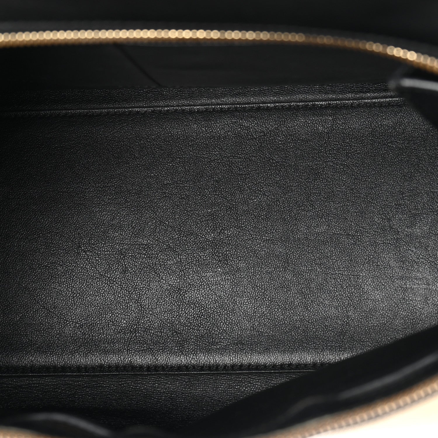 Celine Smooth Calfskin Medium Bi-Color Edge Shoulder Bag Black Beige 5 of 11
