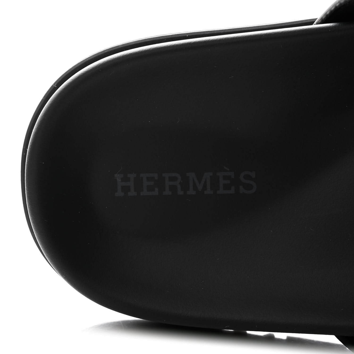 Hermes Calfskin Womens Chypre Sandals 35.5 Black 8 of 10