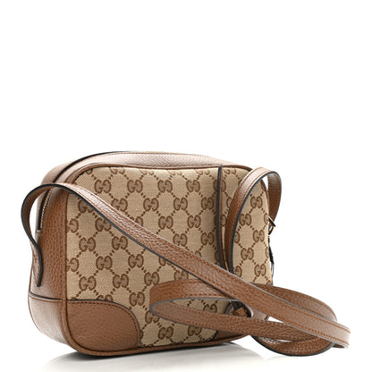Gucci Monogram Mini Bree Messenger Bag Beige Tabacco 3 of 10
