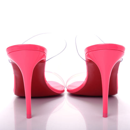 Christian Louboutin Patent PVC Just Nothing 85 Slide Sandals 40 Magnifique 7 of 10