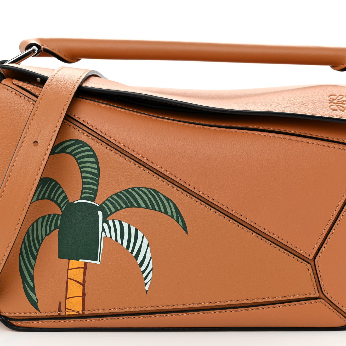 X KEN PRICE Calfskin Small La Palme Puzzle Bag