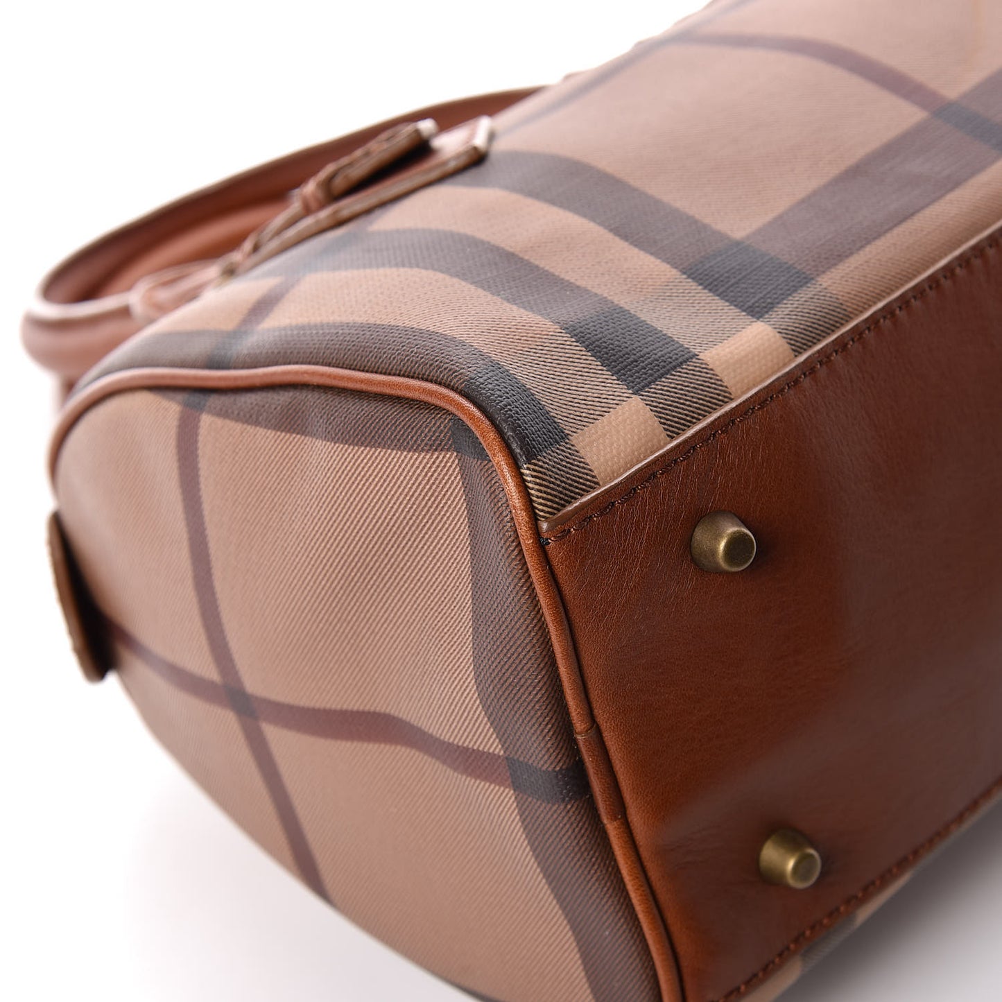 Smoked Check Small Chester Bowling Bag Brown