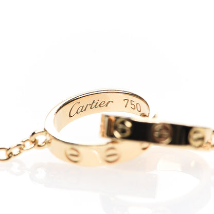 Cartier 18K Yellow Gold Interlocking LOVE Necklace 4 of 5