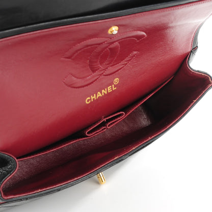 Chanel Lambskin Quilted Medium Double Flap Black 2 of 12