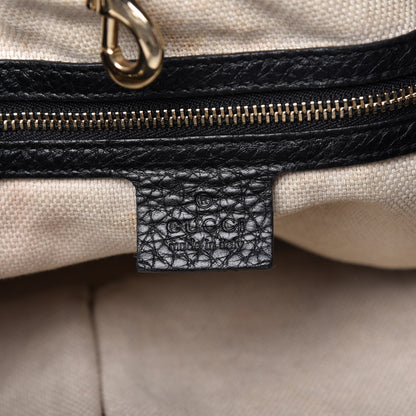 Gucci Pebbled Calfskin Medium Soho Chain Shoulder Bag Black 8 of 10