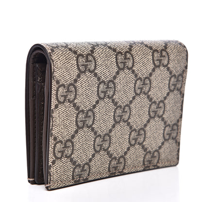 Gucci GG Supreme Monogram Card Case Beige 3 of 7
