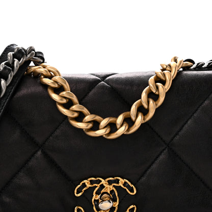 Chanel Lambskin Quilted Medium Chanel 19 Flap Black 8 of 12