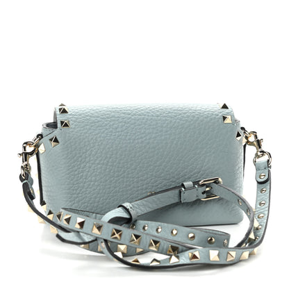 Valentino Garavani Pebbled Calfskin Mini Rockstud Crossbody Bag Nube 3 of 9