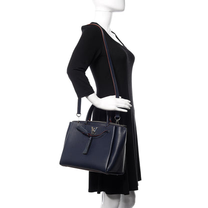 Louis Vuitton Calfskin Lockmeto Marine Rouge 2 of 15