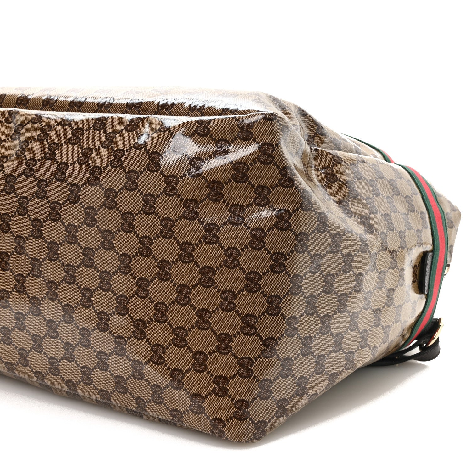 Gucci Crystal Monogram Web Large Carry On Duffle Bag Brown 9 of 9