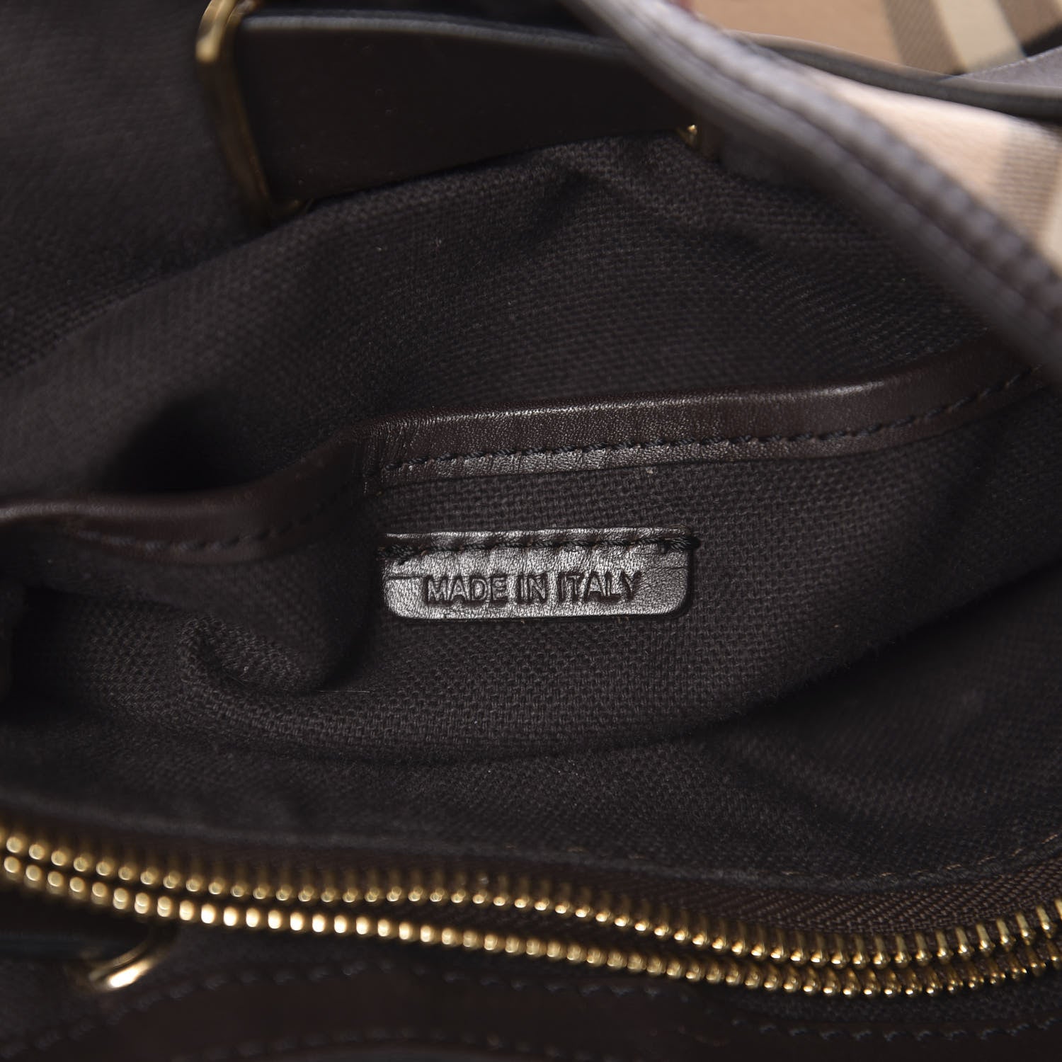 Burberry Haymarket Check Medium Walden Belted Hobo Chocolate 6 of 12