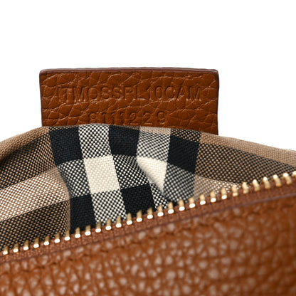 Burberry Grained Calfskin All Soft Sling Shoulder Bag Brown 7 of 10