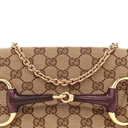 Gucci Monogram Small Horsebit Chain Clutch Purple 8 of 12