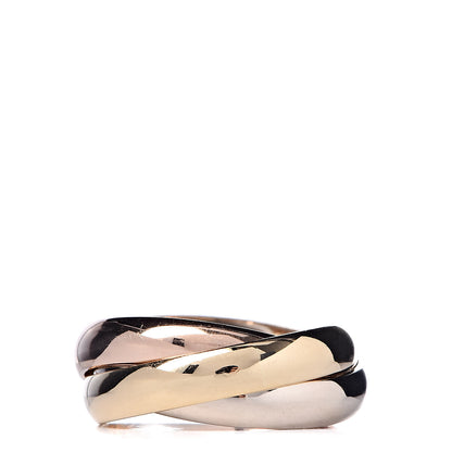 Cartier 18K Pink Yellow White Gold Classic Les Must De Trinity Ring 50 5.25 3 of 6