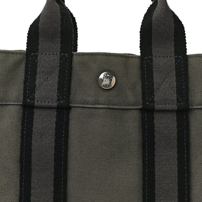 Hermes Canvas Tout Fourre PM Grey 7 of 9