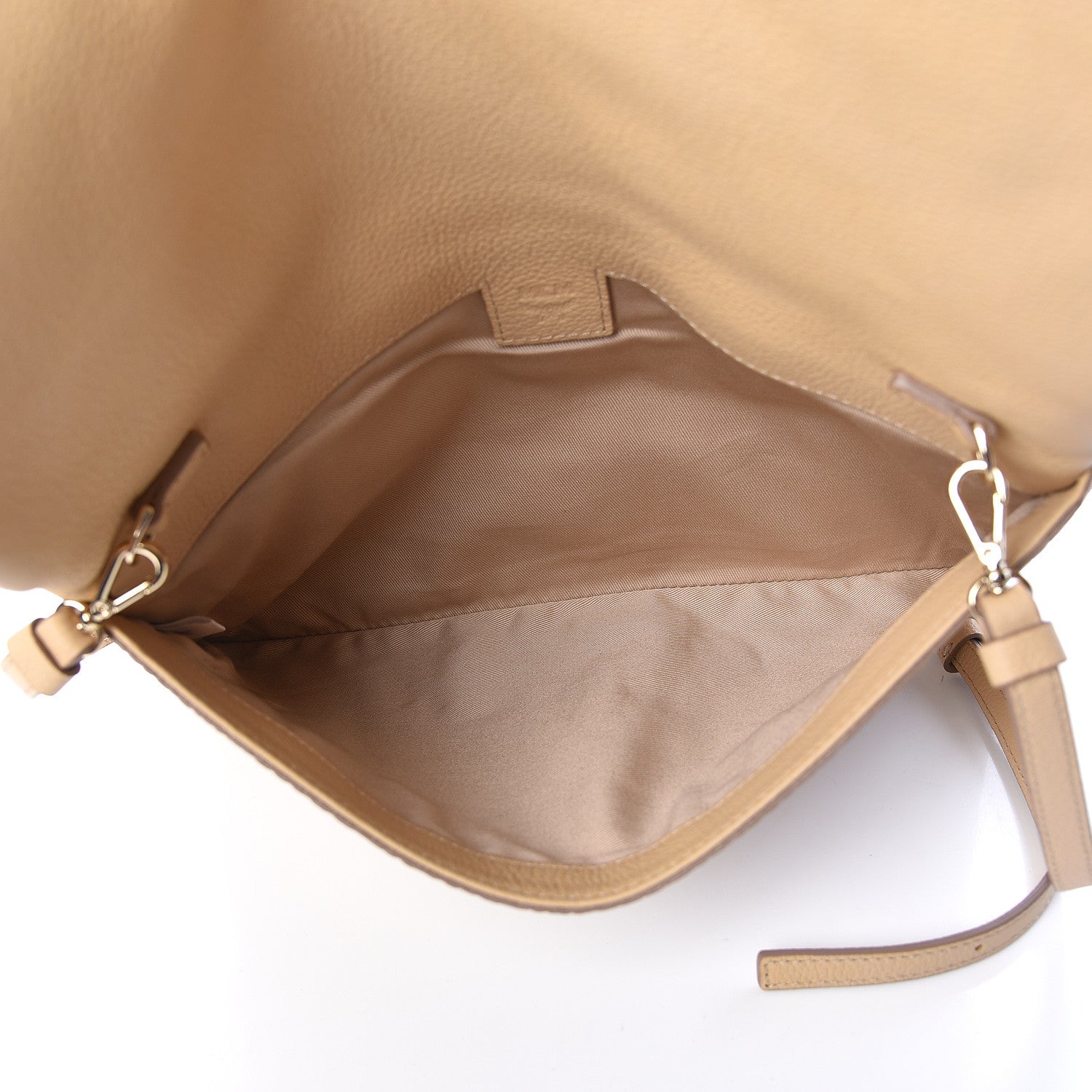MCM Visetos Corina Foldover Crossbody Bag Latte Beige 5 of 10