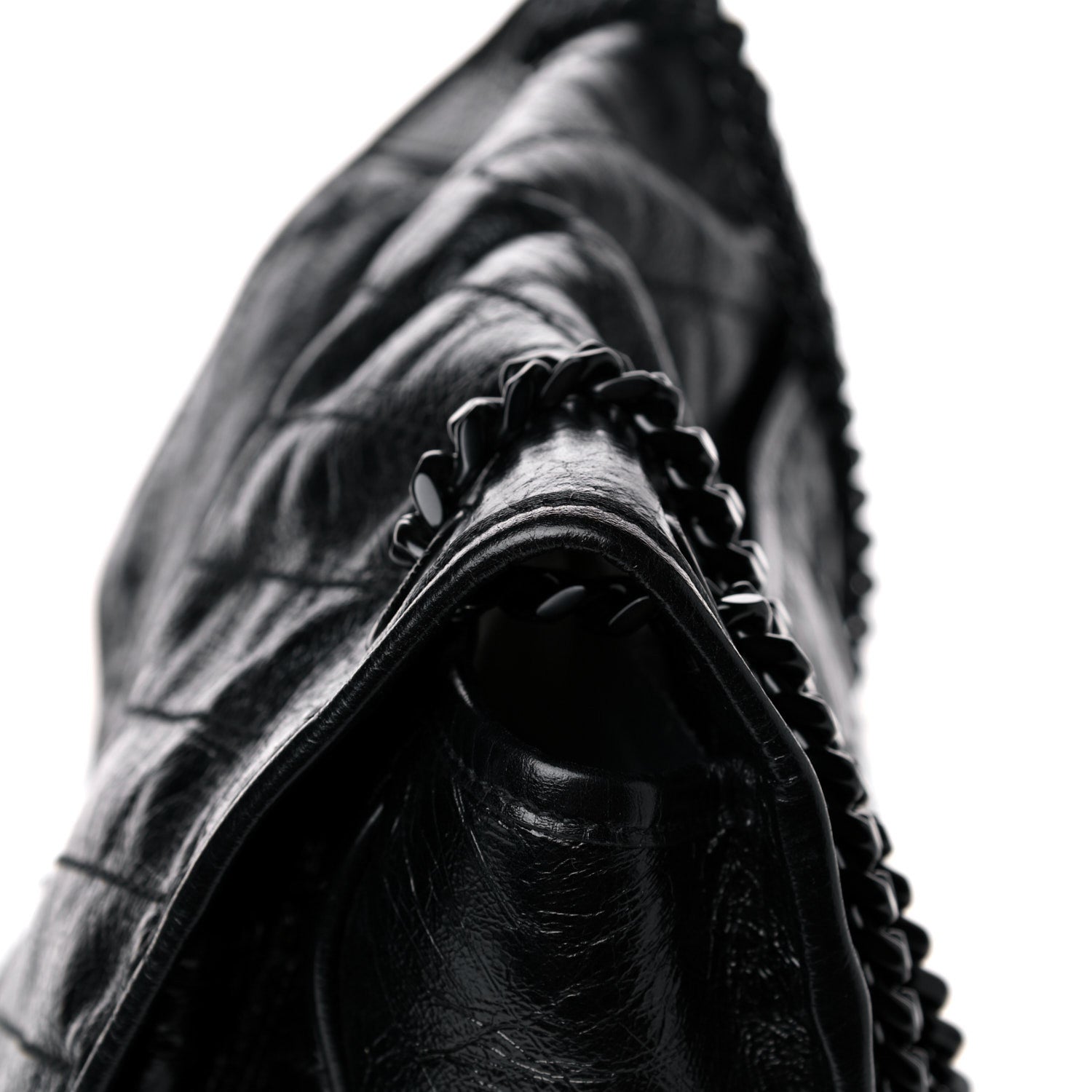 Saint Laurent Crinkled Calfskin Matelasse Monogram Medium Niki Chain Satchel Black 15 of 15