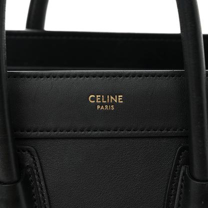 Celine Smooth Calfskin Nano Luggage Black 7 of 13