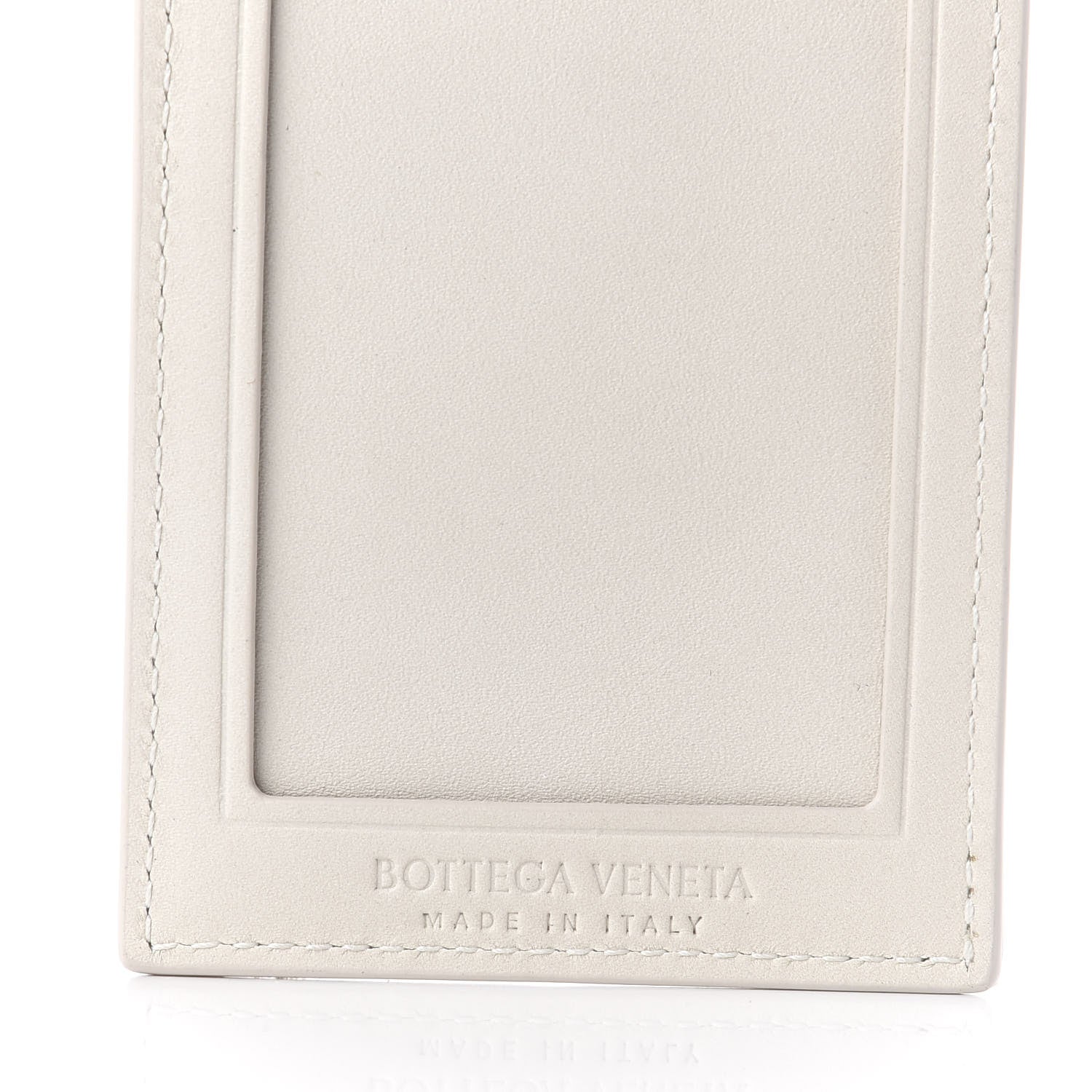 Bottega Veneta Nappa Intrecciato Tag Holder White 3 of 5