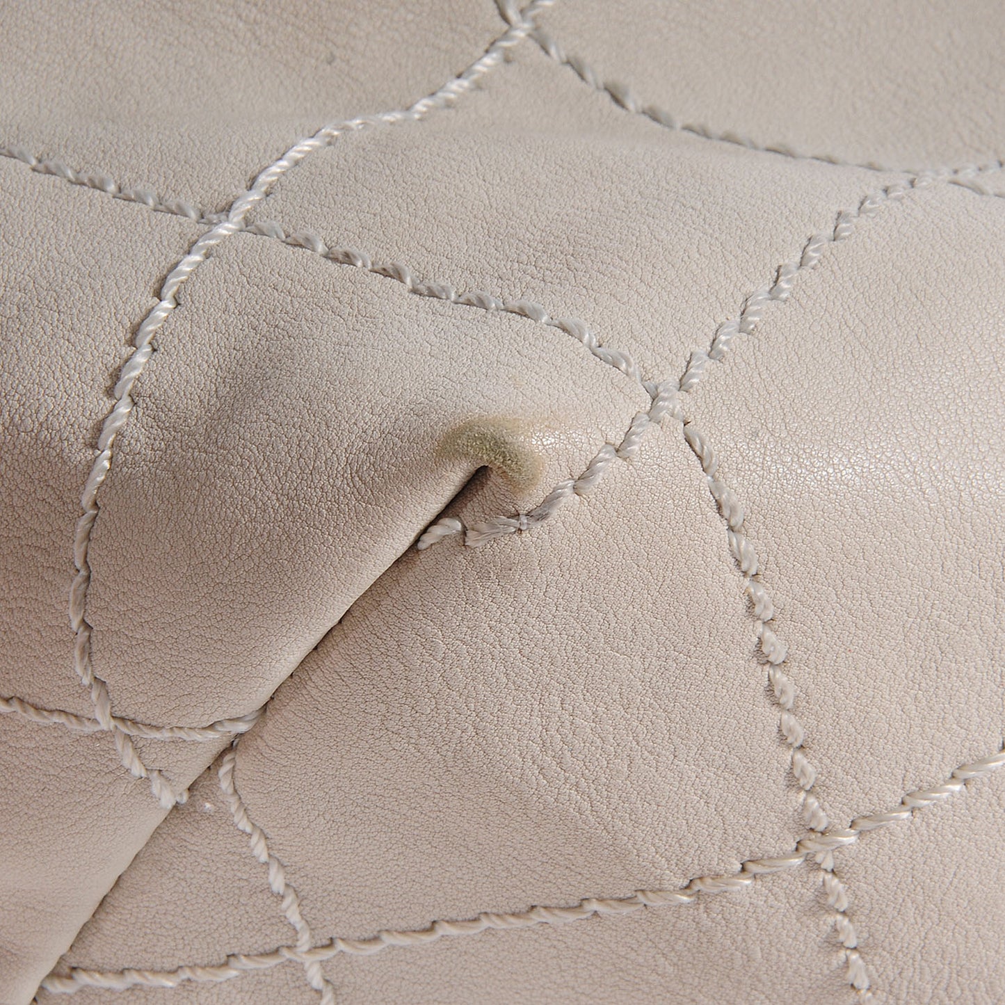 Calfskin Baby Coco Cabas White