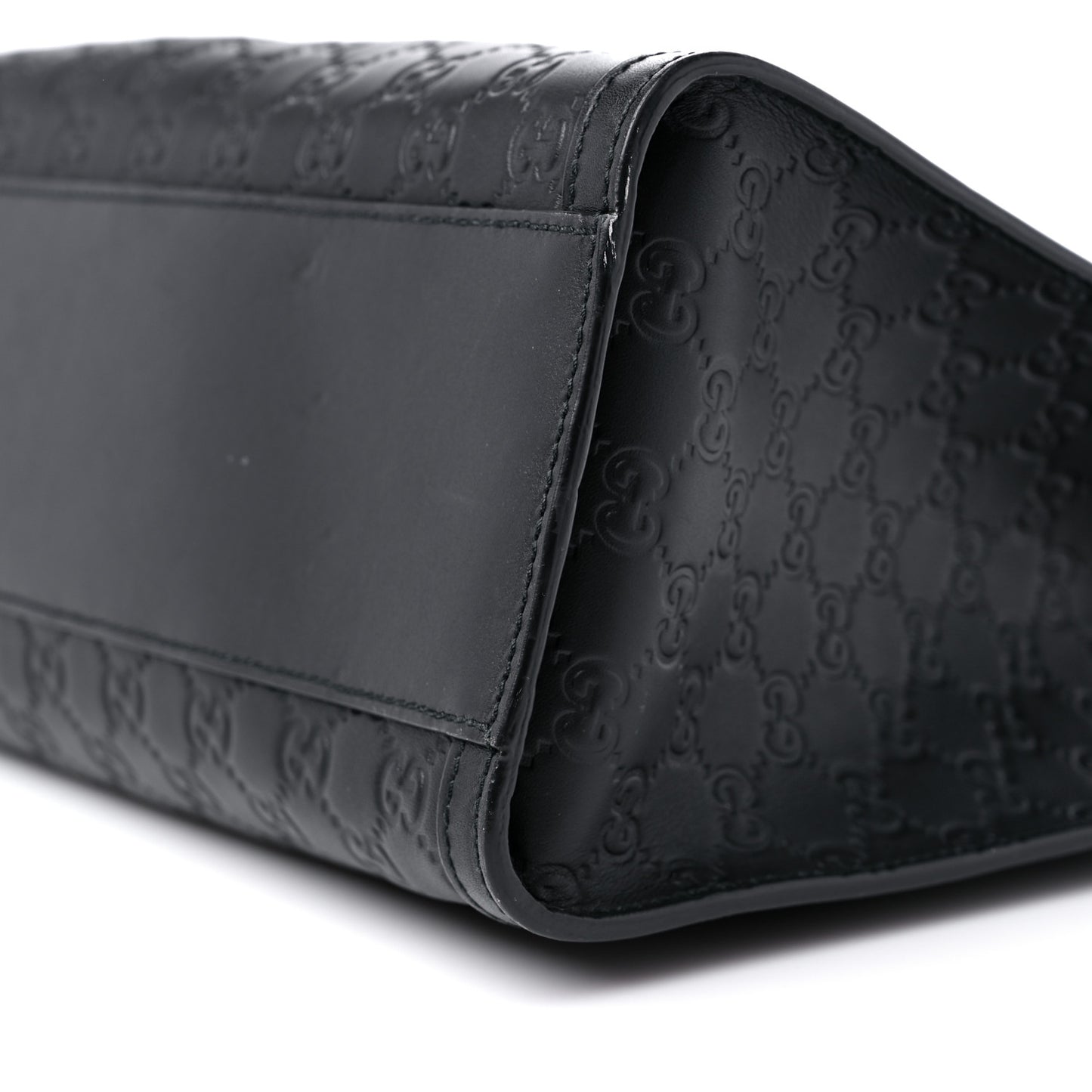 Guccissima Medium Padlock Tote Black