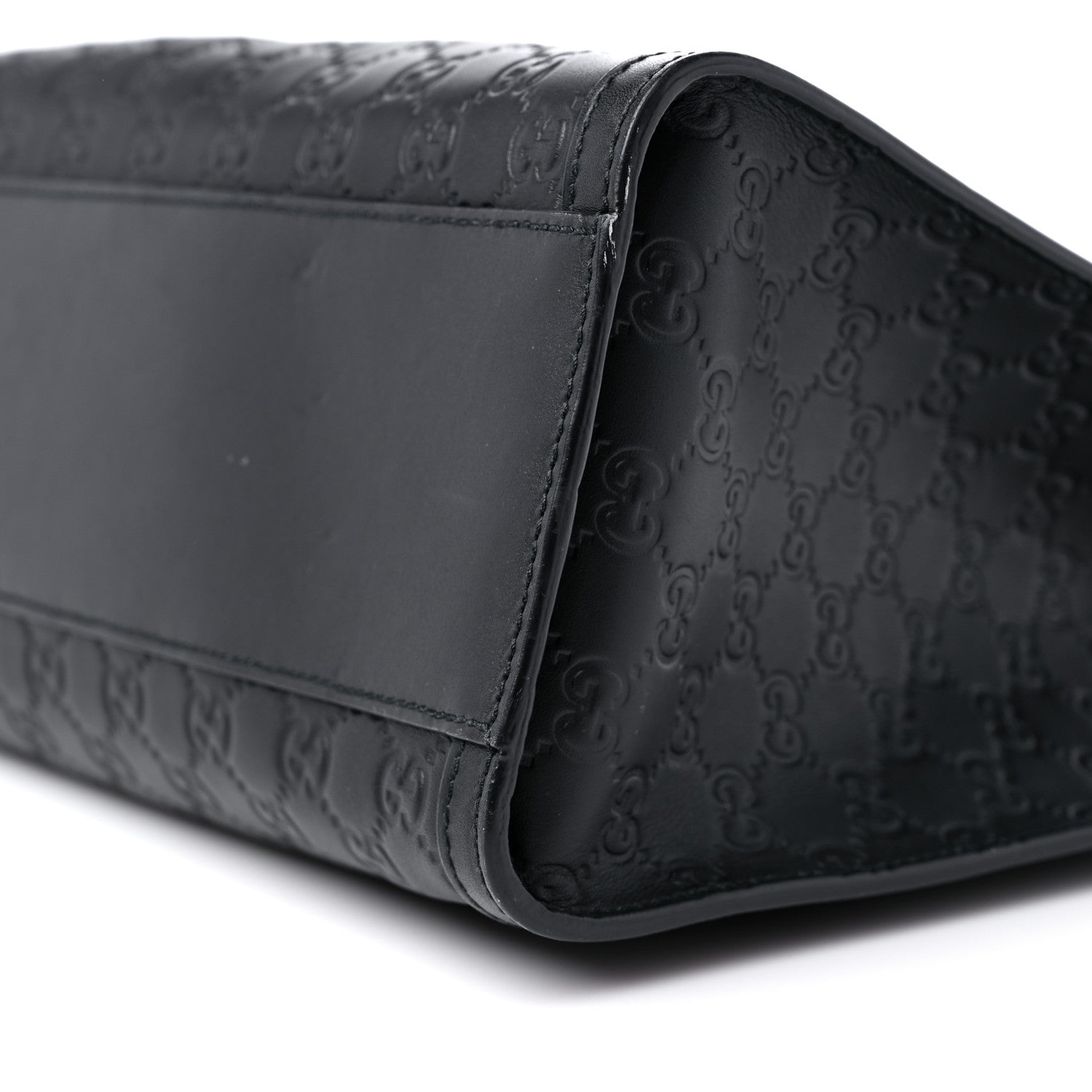 Gucci Guccissima Medium Padlock Tote Black 9 of 13