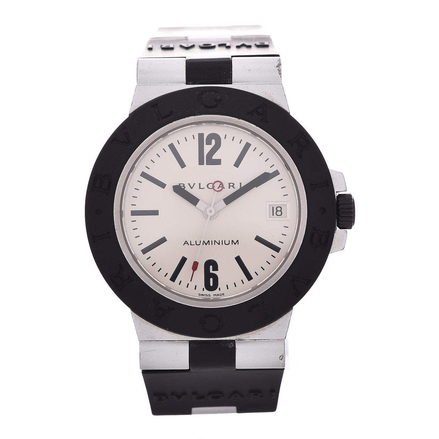 Aluminum Rubber 38mm Diagono Quartz Watch