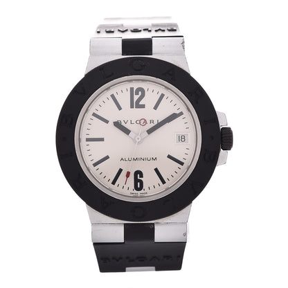 Bulgari Aluminum Rubber 38mm Diagono Quartz Watch 1 of 6
