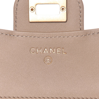 Chanel Metallic Calfskin Quilted Reissue Compact Wallet Gold 6 of 9