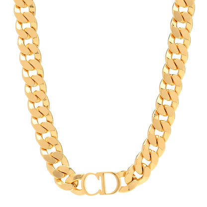 Christian Dior Metal CC Short Necklace Gold 1 of 6