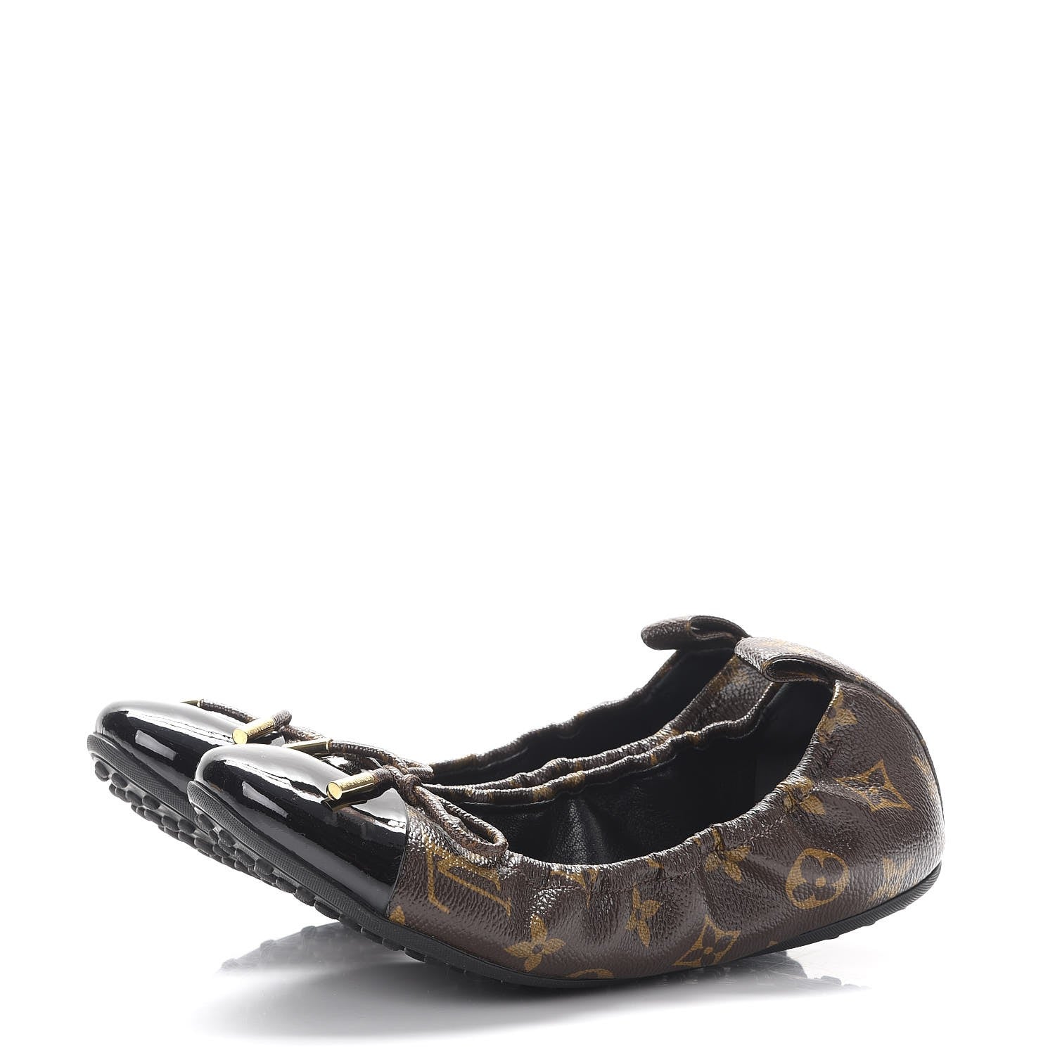 Louis Vuitton Monogram Flirty Ballerina Flats 36.5 Black 3 of 8