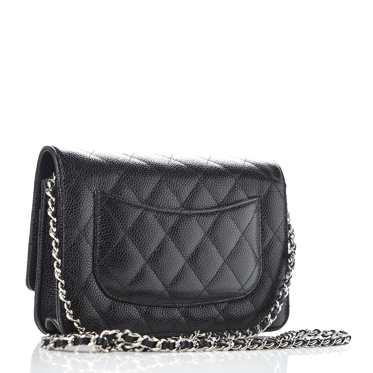 Chanel Caviar Quilted Wallet On Chain WOC Black 3 of 11
