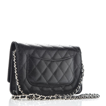 Chanel Caviar Quilted Wallet On Chain WOC Black 3 of 11