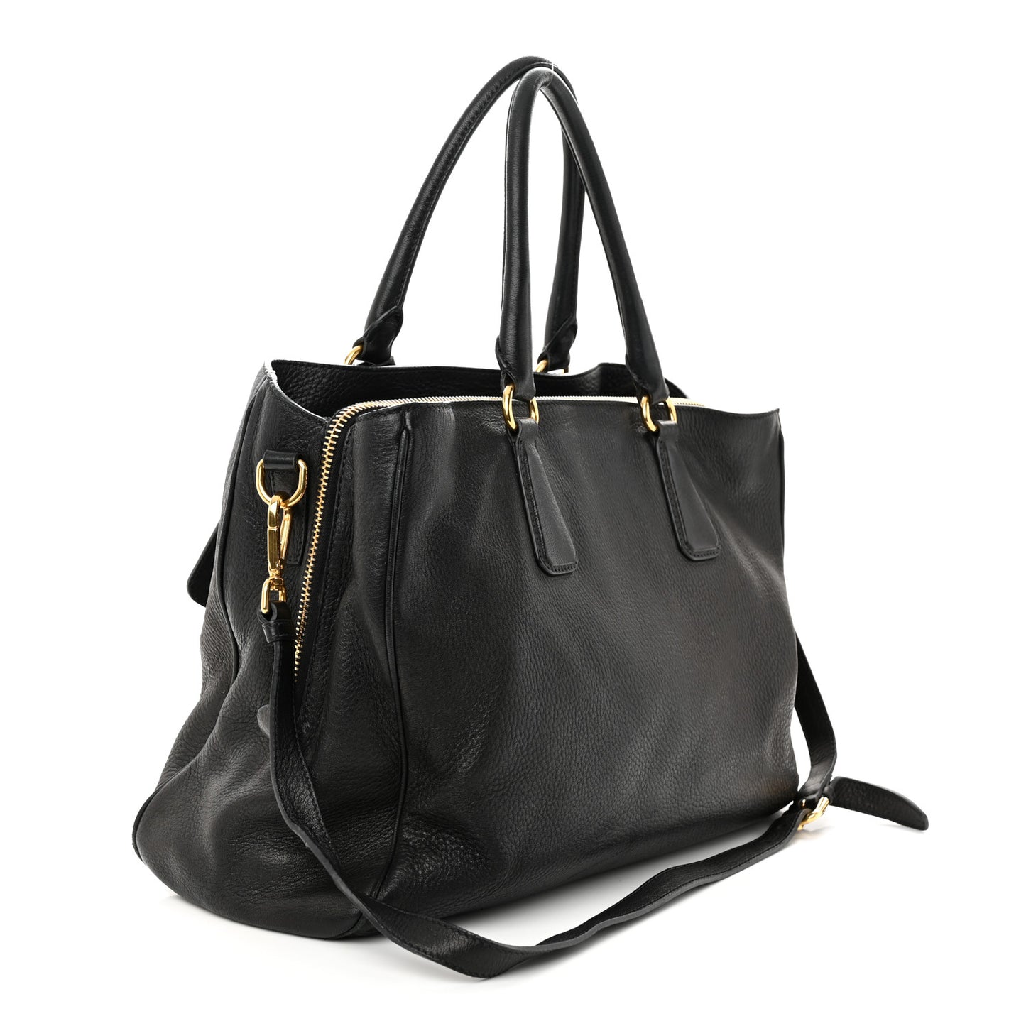 Vitello Daino Tote Black