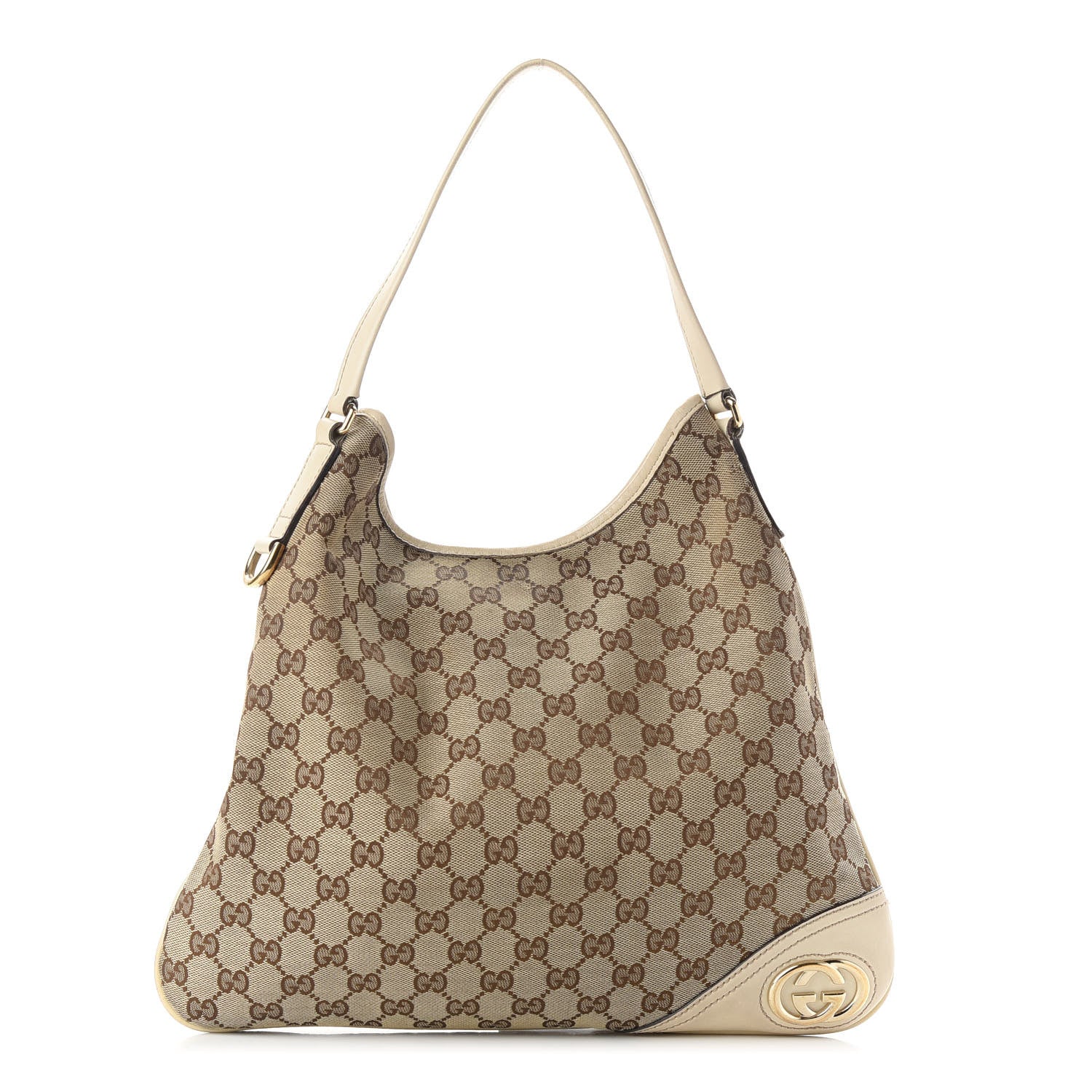 Gucci Monogram Medium New Britt Hobo Off White 1 of 10