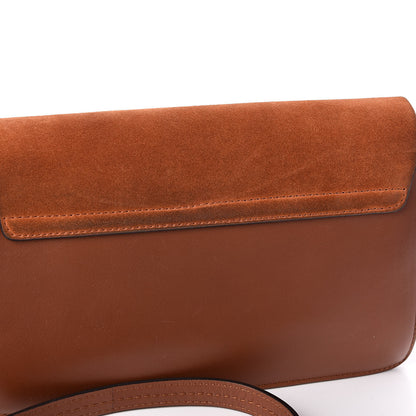 Chloe Suede Calfskin Small Faye Shoulder Bag Tobacco 9 of 11