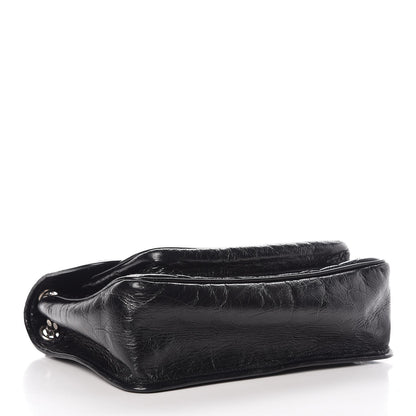 Saint Laurent Crinkled Calfskin Matelasse Monogram Medium Niki Chain Satchel Black 4 of 7